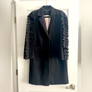 ruffle sleeve coat (( worn once ))